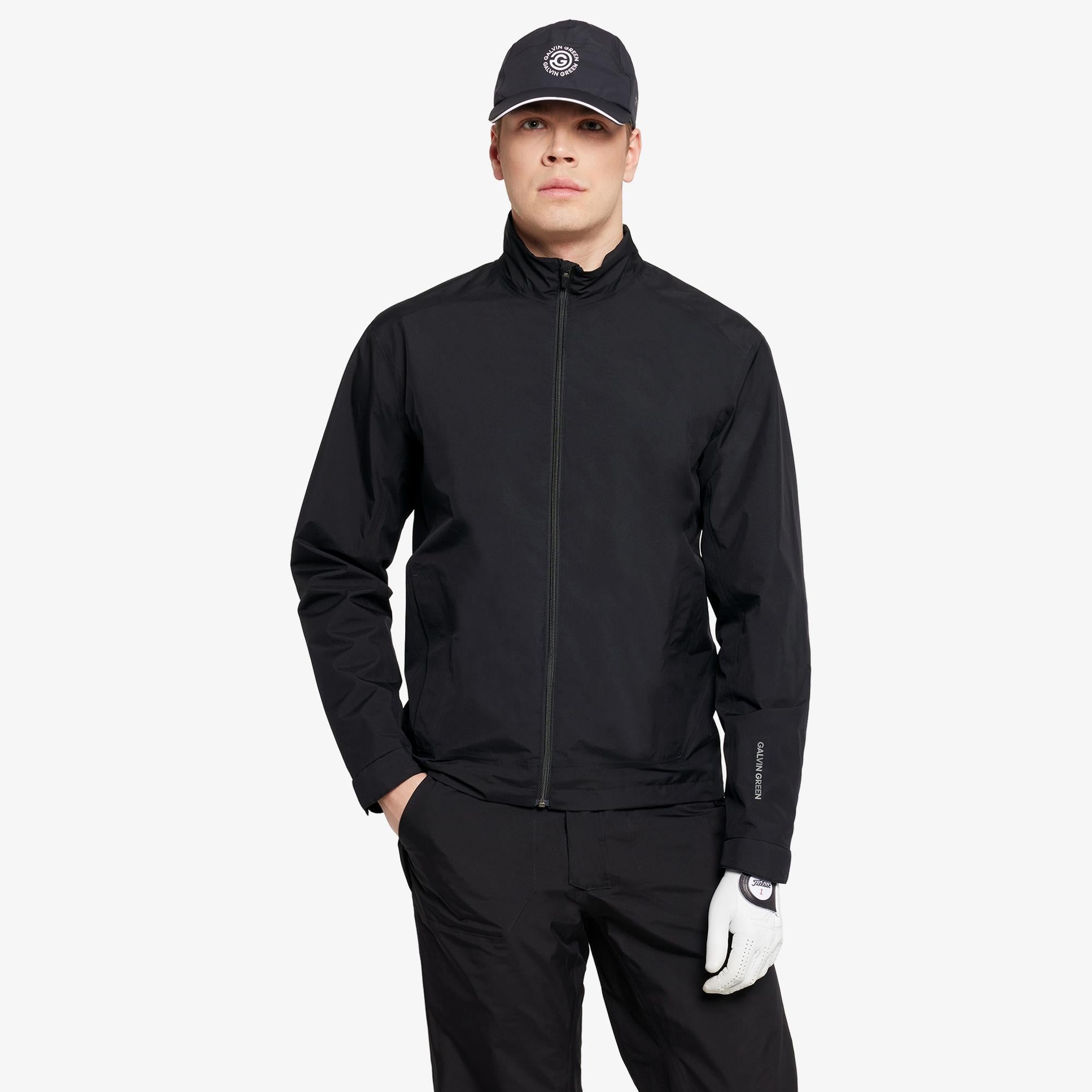 Galvin Green Aston Dryvr Gore-Tex Mens Waterproof Golf Jacket Black